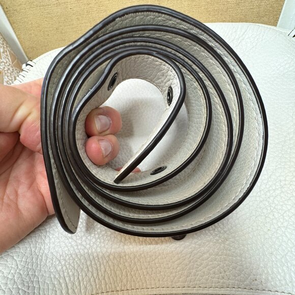 Coach 1941 Whiplash Saddle Bag Pebbled Glovetanned Leather Chalk Cleaned #38219 - Picture 13 of 16